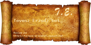 Tevesz Erzsébet névjegykártya